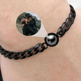Couple Projection Bracelet Titanium Steel Men Women Birthday