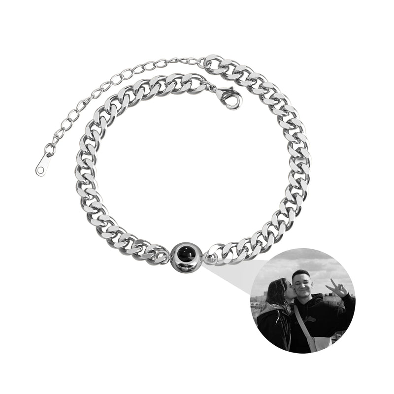 Couple Projection Bracelet Titanium Steel Birthday Gift