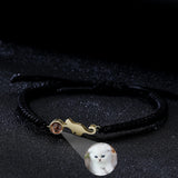 Couple's Braided Bracelet 925 Silver Personalized Photo Projection Jewelry