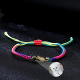 Couple's Braided Bracelet 925 Silver Personalized Photo Projection Jewelry
