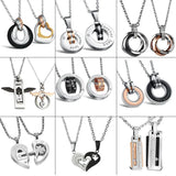 Titanium Steel Tricyclic Necklace with Chain