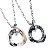 Titanium Steel Tricyclic Necklace with Chain