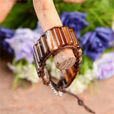 Boho Leather Wrap Bracelet Beaded Cuff Males Gift