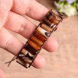 Boho Leather Wrap Bracelet Beaded Cuff Males Gift