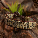 Boho Natural Stone Wrap Bracelet Power Jewelry Bracelet