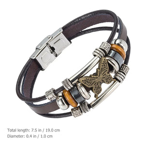 Couples Bracelets Gothic Jewelry Layered Vintage Butterfly