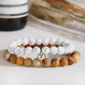 Couples Turquoise Stone Charm Bracelets Men Jewelry