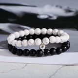 Couples Turquoise Stone Charm Bracelets Men Jewelry