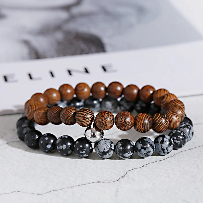 Couples Turquoise Stone Charm Bracelets Men Jewelry