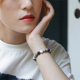 Classic Natural 10MM Gemstone Beaded Bracelet for Couples