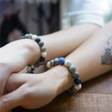 Classic Natural 10MM Gemstone Beaded Bracelet for Couples
