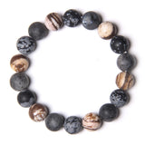 Classic Natural 10MM Gemstone Beaded Bracelet for Couples
