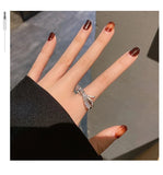Flash Diamond Bow Ring for Couples