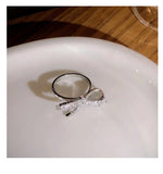 Flash Diamond Bow Ring for Couples