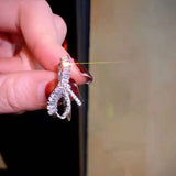 Flash Diamond Bow Ring for Couples