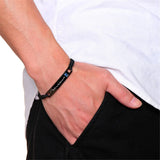 Couples Rope Chain Bracelets Stainless Steel Diamond