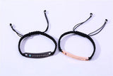 Couples Rope Chain Bracelets Stainless Steel Diamond
