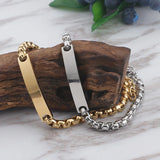 Couples Stainless Steel Bracelet Set