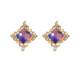 Retro Gradient Zircon Double Hanging DIY Accessories Set