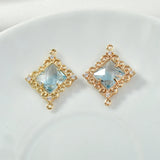 Retro Gradient Zircon Double Hanging DIY Accessories Set