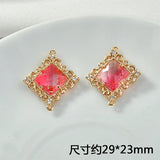 Retro Gradient Zircon Double Hanging DIY Accessories Set