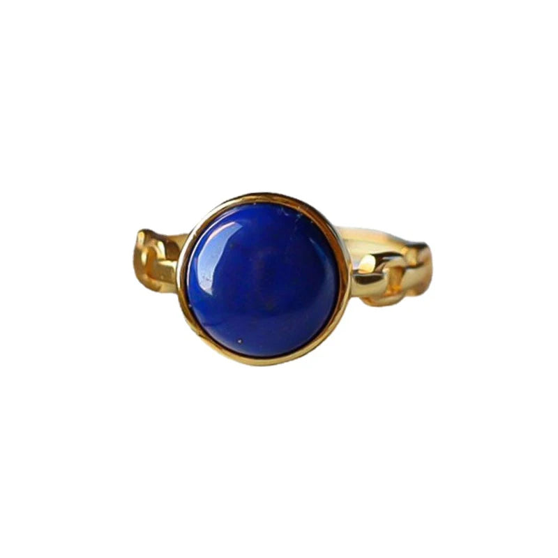 Vintage Lapis Lazuli Engagement Ring