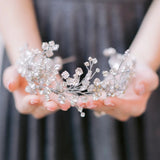 Zircon Bridal Headband Tiara Crystal Hairband Wedding Jewelry