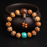Cow Bone Carving Round Beads Models Beads Diy Jewelry Bracelet 12mm