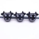 Cow Ceramic Beads For Jewelry Making DIY Necklace Bracelet 19x16mm