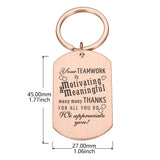 Coworker Team Employee Thank You Keychain Appreciation Gift
