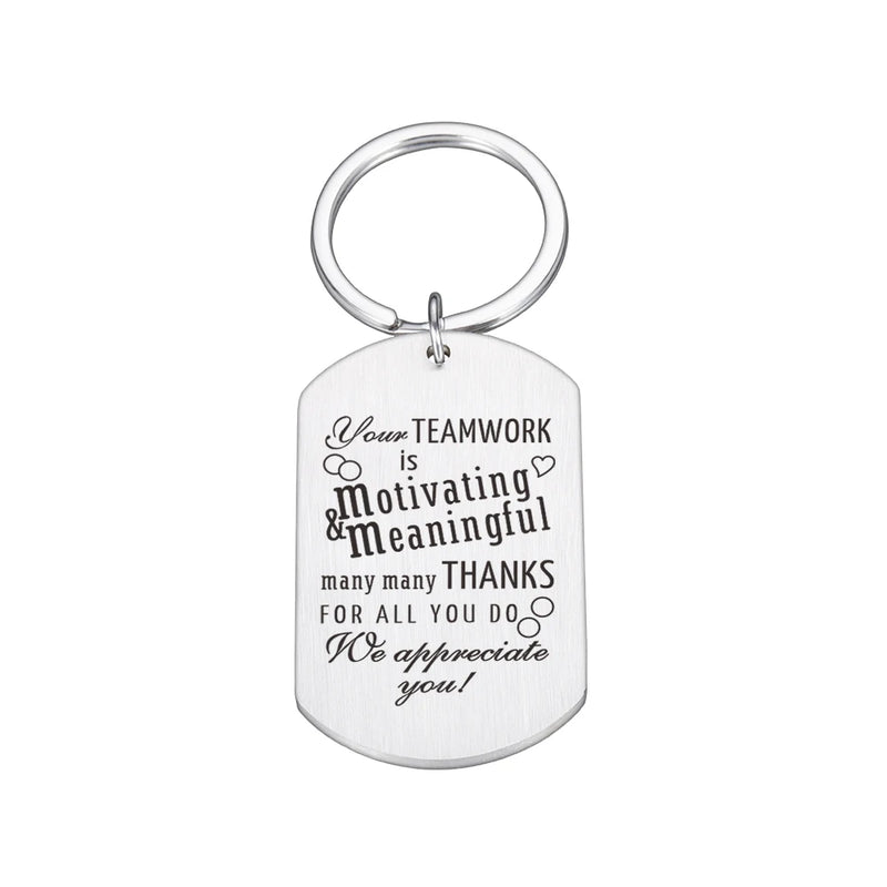 Coworker Team Employee Thank You Keychain Appreciation Gift