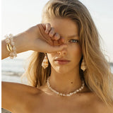 Cowry Shell Earrings Boho Statement Drop Earring Vintage Ladies