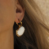 Cowry Shell Earrings Boho Statement Drop Earring Vintage Ladies