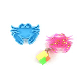 Crab Series Keychain Epoxy Resin Mold Jewelry Earrings Pendants Silicone Mould