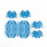 Crab Series Keychain Epoxy Resin Mold Jewelry Earrings Pendants Silicone Mould