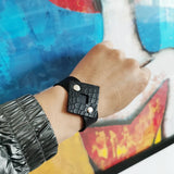 Vintage Punk Style Leather Bracelet for Women