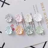 Acrylic Flower Petal Sea Shell Jewelry Charms 100pcs