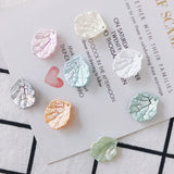 Acrylic Flower Petal Sea Shell Jewelry Charms 100pcs