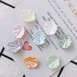 Acrylic Flower Petal Sea Shell Jewelry Charms 100pcs