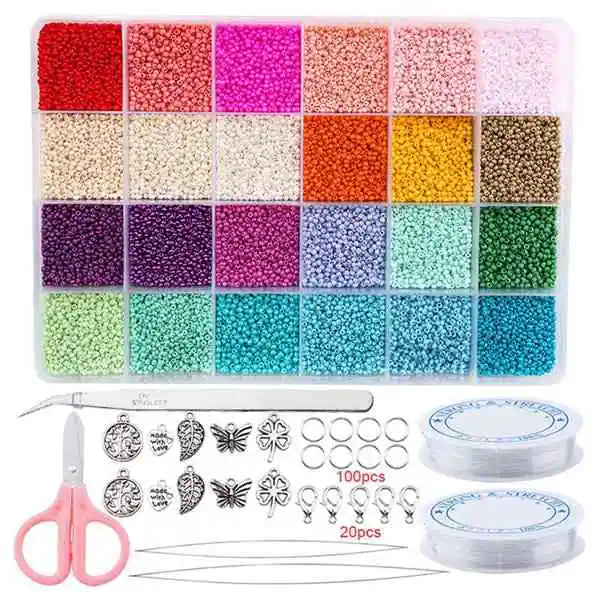 DIY Bracelet Necklace Jewelry Making Supplies Bead Kit