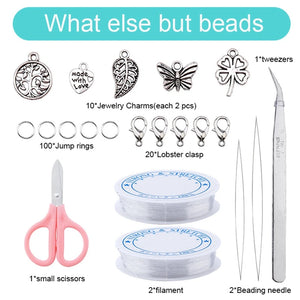 Craft Bead Kit DIY Bracelet Necklace Jewelry Making Supplies