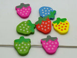 DIY Mixed Bright Wood Charm Beads Wooden Various Shape Flower