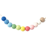 Mixed Macaroon Wood Beads 6mm-20mm DIY Jewelry Home Decor Craft