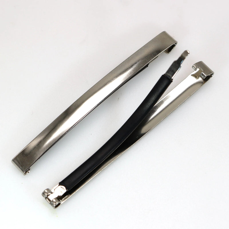Stainless Steel Korea Style Silicone Barrette Hair Clips
