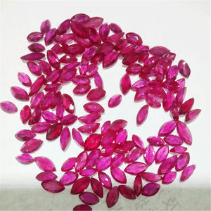 Natural Ruby Marquise Brilliant Cut Stone for Ring & Pendant