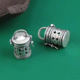 Four-Leaf Flower Gawu Box Pendant Retro Openable Clavicle Pendant