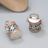 Four-Leaf Flower Gawu Box Pendant Retro Openable Clavicle Pendant