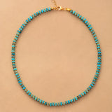 Natural Stones Choker Necklace Bold Women Beaded Collar Necklace Jewelry