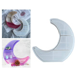 Moon Shaped Tray Epoxy Resin Mold Crescent Stand Silicone Mould DIY Crafts