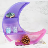 Moon Shaped Tray Epoxy Resin Mold Crescent Stand Silicone Mould DIY Crafts